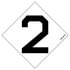 JJ Keller 1587 HazCom Numbers Package - NFPA Digit #2 - NFPA® Digit #2 - 4-1/4" x 4-1/4"
