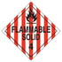 JJ Keller 16093 Class 4 Flammable Solid/Spontaneously Combustible Placard - Worded - .024" Aluminum