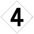 JJ Keller 1529 HazCom Numbers Package - NFPA Digit #4 - NFPA® Digit #4 - 7-1/2" x 7-1/2"