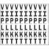 JJ Keller 17653 Test & Inspection Label - V, I, P, L, K, T - 1 Sheet of 60 Labels