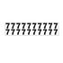 JJ Keller 17663 Individual 1.25" Vinyl Numbers - 7 (Seven) - White "7" (Seven)