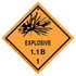 JJ Keller 35968 Explosives Label - Class 1, Division 1.1B - Paper - Roll of 500
