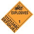 36001 by JJ KELLER - Division 1.1A-1.3L Explosives Placard - Worded - 4 mil Vinyl Removable Adhesive