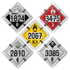 JJ Keller 3755 Numer-All™ Flip Placard - 5 Legend, White Back Plate - 5-Legend, White Back Plate
