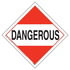 39036 by JJ KELLER - Dangerous Placard - Worded - 176 lb Polycoated Tagboard Removable Adhesive