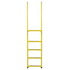 42783 by JJ KELLER - Safety Trailer Ladder - Yellow, 20-1/4 in. W x 7 ft. 4 in. H