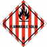 341 by JJ KELLER - Class 4 Flammable Solid Labels - Paper, 500 Labels/Roll