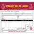 JJ Keller 346 Miscellaneous Label Straight Bill Of Lading 5-Pack, Retail Packaging, Snap-out Format