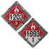JJ Keller 3532 Numer-All™ Flip Placard, 2 Legend, Unpainted Back Plate