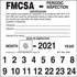 4911 by JJ KELLER - FMCSA Periodic Inspection Label - 5" x 5"