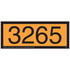 JJ Keller 45247 3265 Orange Panel - 4 mil Vinyl Permanent Adhesive