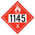4574 by JJ KELLER - 1145 Placard - Class 3 Flammable Liquid - 176 lb Polycoated Tagboard