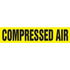 53008 by JJ KELLER - Compressed Air Pipe Marker - ASME/ANSI - Yellow, Snap Tite, 14" x 12"