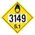 JJ Keller 50183 3149 Placard - Division 5.1 Oxidizer - 176 lb Polycoated Tagboard