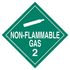 50926 by JJ KELLER - Division 2.2 Non-Flammable Gas Placard - Worded - 3.2 mil Vinyl Removable Adhesive - Economy