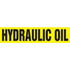 53798 by JJ KELLER - Hydraulic Oil Pipe Marker - ASME/ANSI - Yellow, Self-Stick Vinyl, 1" x 8"