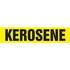 53902 by JJ KELLER - Kerosene Pipe Marker - ASME/ANSI - Yellow, Self-Stick Vinyl, 2.5" x 12"