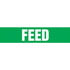 JJ Keller 53359 Feed Pipe Marker - ASME/ANSI - Green, Snap Tite, 14" x 12"
