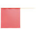 JJ Keller 58096 Warning Flag, with Red Mesh Jersey and Hardwood Dowel