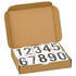 JJ Keller 612 Vinyl Numbering Kits, 3-1/2" Numbers, White