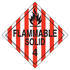 JJ Keller 633 Division 4.1 Flammable Solid Placard - Worded - 20 mil Polystyrene, Laminated