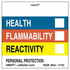 JJ Keller 6526 Original HMIS Labels - Without Chronic Hazards Box - 2" x 2" Roll, Vinyl