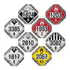 JJ Keller 6943 Numer-All™ Flip Placard, 8 Legend, White or Unpainted Back Plate, 4 Clipped Corners