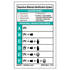 JJ Keller 6949 HMIS III Wallet Card - Paper, 2-Sided - Tagboard - English