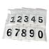 JJ Keller 771 Two-Inch Vinyl Numbers Kit - White Vinyl
