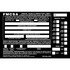 JJ Keller 7852 Annual Vehicle Inspection Label - Aluminum w/ Punch Boxes - Bilingual, 6" x 4"