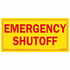 JJ Keller 8923 Miscellaneous Label 6-1/2" x 3-1/4" Emergency Shut Off Label, Vinyl used on Cargo Tanks