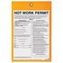 982 by JJ KELLER - Hot Work Permit Tag - 6" x 9" Permit Tag