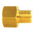 BLF-18 by AGS COMPANY - Brass Adapter, Female(5/8-18 Inverted), Male(1/2-20 Inverted), 10/bag