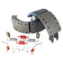 K097907 by BENDIX - Drum Brake Shoe and Lining Kit - Repair Service