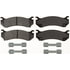 E11108250 by BENDIX - Formula Blue™ Hydraulic Brake Pads - Heavy Duty Extended Wear, With Shims, Front, 7697-D825 FMSI