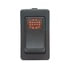 A9901 by ECCO - Rocker Switch - Illuminated, 12 Volt, Amber