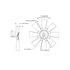 993711202 by HORTON - MS8 - 8 Blade Nylon Fan