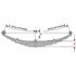 43-1339HD by DAYTON PARTS - Leaf Spring - Assembly, Rear, Heavy Duty, 10 Leaves, 7,200 lbs. Capacity for Ford E-450 Van