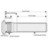 13-1545 by DAYTON PARTS - Wheel Stud - M22-1.5 x 4.62 (117 mm) Long, Single Ended for Con-Met Wheel Applications