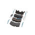 K129276 by BENDIX - ADB22X Disc Brake Pad Kit - Extended Life, with Shims