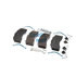 K129276 by BENDIX - ADB22X® Brake Pad Kit - with Shims