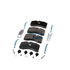 K109113 by BENDIX - ADB22X® Brake Pad Kit - with Shims, Severe Duty