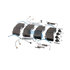 K162217 by BENDIX - ADB22X® Brake Pad Kit - with Shims