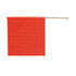 49893-13 by ANCRA - Safety Flag - 18 in. x 18 in., Fluorescent Orange Mesh, with Wooden Dowel Rod