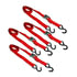 Ancra SL27 Cambuckle Tie Down Strap Cambuckle Tie Down Strap - 4 pack, 1 in. x 72 in., Red, For 300 lbs. Working Load Limit,