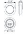 MCL55FRB by OPTRONICS - LED MARK LIGHT;2";FL