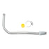 Edelmann 39860 Power Steering Return Line End Fitting 3/8" Male Inv. Flare x 3/8" Beaded Tube