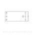 Freightliner 614551001 Utility Light Bracket Utility Light Bracket - Stainless Steel, 8.88 in. x 3.5 in., 0.13 in. THK