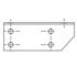 624417001 by FREIGHTLINER - Battery Box Bracket - Steel, 0.25 in. THK