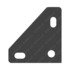 627312000 by FREIGHTLINER - Utility Light Bracket - Steel, 85 mm x 85 mm, 3.04 mm THK